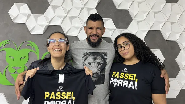 Aluno com o Prof. Everton Mota