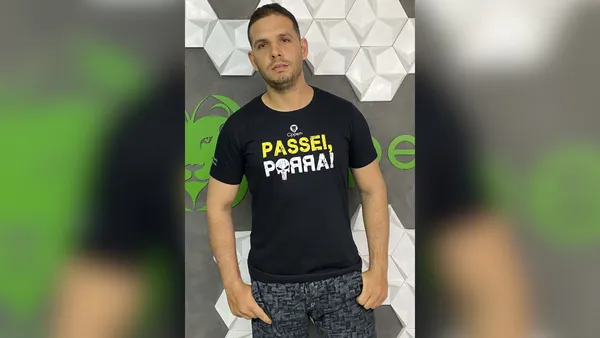 Aluno com o Prof. Everton Mota